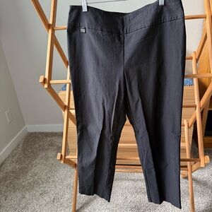 LISETTE Black Logo Accent Dress Pants